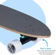 Скейтборд Yvolution Fishtail Cruiser Синий 76 см (YS48B2) - изображение 4