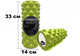 Массажный ролик EasyFit Grid Roller Extreme 33 см Салатовый - изображение 1