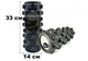 Массажный ролик EasyFit Grid Roller Pro 33 см черный - изображение 1