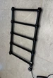 Рушникосушка комбінована Terma RETRO 800x504 Black mat, тен MOA + вентиль Integra - зображення 5