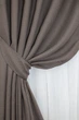 Комплект готовых штор VR-Textil Лен-блэкаут Лен Мешковина № 1160ш Серо-коричневый 150х270см 2 шт (30-979) - изображение 4