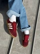 Кеди жіночі ShoesBand Замшеві бордові з білими смужками 37 (24 см) (S44011-3) - зображення 4