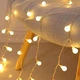 Гирлянда светодиодная Ретро лампы теплый белый 10 LED 1,5 м батарейки 2шт АА - изображение 3