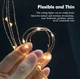 Уличная гирлянда на солнечной батарее 12 м 100 LED теплый белый - изображение 8
