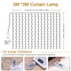Гирлянда светодиодная USB 8 режимов белая Капля росы 300 LED 3 х 3 м - изображение 5
