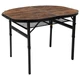 Стіл розкладний Bo-Camp Woodbine Oval 100x70 cm Black/Wood look (DAS302783) - зображення 1