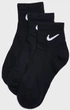 Набор женских носков коротких хлопковых Nike U Nk Everyday Ltwt Ankle SX7677-010 34-38 (S) 3 пары Черный (888407237423) - изображение 7