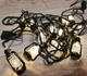 Світлодіодна гірлянда "Ретро ліхтарики", 7м, 20 LED, від мережі 220В, чорний провід, Теплий білий - зображення 11