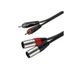 Готовий аудіо кабель 2xRCA - 2xXLR Male Roxtone SAC-C190-L2 2м - зображення 1