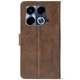 Чохол-книжка Crazy Horse Clasic для Infinix Note 40 4G Brown (Front) (57867) - зображення 3