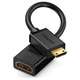 Адаптер UGREEN Mini HDMI Male to HDMI Female Adapter Cable 22cm Black (20137) - изображение 1