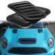 Накладки на капот повітрозабірник MINI Cooper декор зябра чорний пластик 2шт - зображення 1