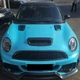 Накладки на капот повітрозабірник MINI Cooper декор зябра чорний пластик 2шт - зображення 2