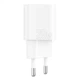 Мережевий зарядний пристрій USB+Type-C з швидкою зарядкою, блок живлення 20W Silicone Power Plus білий, Proove (WCSP2011002) - зображення 3