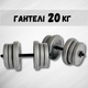 Гантели 2х20кг GREY - изображение 1