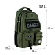 Рюкзак шкільний підлітковий Kite Education teens Danger 42x29x17 см Хакі + шнурок для телефону в комплекті - зображення 2