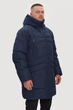 Длинный мужской пуховик Finn Flare FWB21027-101 темно-синий 3XL - изображение 1
