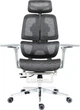 Офісне ергономічне крісло GT Racer B-2450 White/Gray - зображення 4