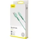 Кабель Baseus Silica Cable USB to Lightning 2A 1m CALGJ-06 Green - зображення 2