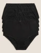 Набір бавовняних трусиків Marks&Spencer Full briefs 18(46) 5 шт black чорний 0040 - зображення 1