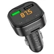 Автомобильный FM-трансмиттер BOROFONE BC43 Flash QC3.0 car BT FM transmitter 18W Black - изображение 9