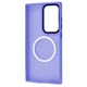 Чохол матовий MagSafe WAVE Matte Insane Case with Magnetic Ring для Samsung Galaxy S22 Ultra Midnight Blue - зображення 3