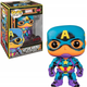 Фігурка Funko POP! Marvel Black Light Captain America 648 (0889698488457) - зображення 2