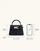 Сумка жіноча з логотипом JW PEI Elise Large Top Handlle Bag Чорний - зображення 5