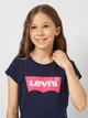 Детская футболка для девочки Levis Lvg Batwing Tee 3EK825-C6Y-LZ 122-128 см (8A) Темно-синяя (3666643067939) - изображение 4