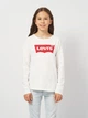 Детская футболка с длинными рукавами для девочки Levi's 3EA643-001-LW 110 см (5A) Белая (3665115021400) - изображение 1