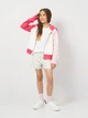 Подростковая толстовка с капюшоном для девочки Levi's Lvg Full Zip Up Hoodie 4EK121-AGW-LQ 140 см Розовая/Белая (3666643078294) - изображение 3