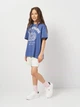 Подростковая футболка для девочки Levi's Lvg Collegiate Levis Oversized 4EK177-BIB-LQ 134-140 см Синяя (3666643076962) - изображение 3