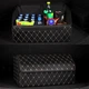 Автомобільний органайзер (саквояж) з ручкою у багажник Optima Bag-L 55х32х30 см з екошкіри Чорний з білою прошивкою (OPT-BAG-L) - зображення 6