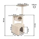 Когтеточка-домик Bonro B-94 для кошек 31 х 31 х 93 см бежевая (21-76-42400592) - изображение 4