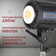 Профессиональный студийный прожектор видеосвет ET-150-D 150W с софтбоксом (2791) - изображение 2