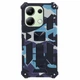 Чехол Military Shield для Xiaomi Redmi Note 13 Pro 5G бампер противоударный с подставкой Navy-Blue - изображение 1