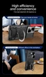Чохол Magnetic Shield для Infinix Hot 40 Pro / X6837 протиударний бампер з підставкою кільцем Black - зображення 2