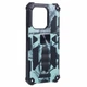 Чехол Military Shield для Xiaomi Redmi Note 13 Pro 5G бампер противоударный с подставкой Turquoise - изображение 7