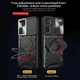 Чехол Magnetic Shield для Xiaomi Redmi Note 13 Pro Plus 5G бампер противоударный с подставкой кольцом Black - изображение 6