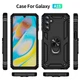 Чехол Shield для Samsung Galaxy A15 / A155 бампер противоударный с подставкой кольцом Black - изображение 6
