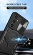 Чохол Magnetic Shield для Samsung Galaxy A15/A155 бампер протиударний з підставкою кільцем Black - зображення 2