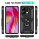 Чехол Shield для Xiaomi Redmi Note 13 бампер противоударный с подставкой Black - изображение 5