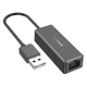 Кабель-перехiдник BOROFONE DH7 Ricco USB ethernet adapter(100 Mbps) Black (6941991106194) - изображение 1