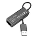 Кабель-перехiдник BOROFONE DH7 Ricco USB ethernet adapter(100 Mbps) Black (6941991106194) - изображение 3