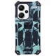 Чехол Military Shield для Xiaomi Redmi Note 13 Pro Plus 5G бампер противоударный с подставкой Turquoise - изображение 1