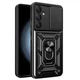 Чехол Hide Shield для Samsung Galaxy A35 5G / A356 бампер противоударный с подставкой кольцом Black - изображение 1