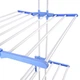 Многоярусная складная напольная сушилка для белья и одежды Garment Rack With 76,5 х 66,5 х 173 Белая-Синя - изображение 5