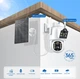 Уличная WiFi IP камера Besder D20 с 2 объективами солнечная панель зарядки акумулятор 7800мАч PIR датчик движения - изображение 2