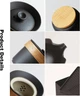 Набір Gongfu Travel Tea Set Black для чайної церемонії на 9 предметів (234D3FBB46F4) - зображення 7