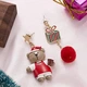 Серьги новогодние Анна Ясеницька "Merry Christmas 2", разноцветные, 7,8 см і 6,7 см - изображение 1